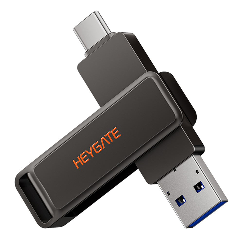 HEYGATE L1 32GB Flash Drive 2-in-1 USB-A + USB-C High-Speed Memory Stick for Phone PC Laptop