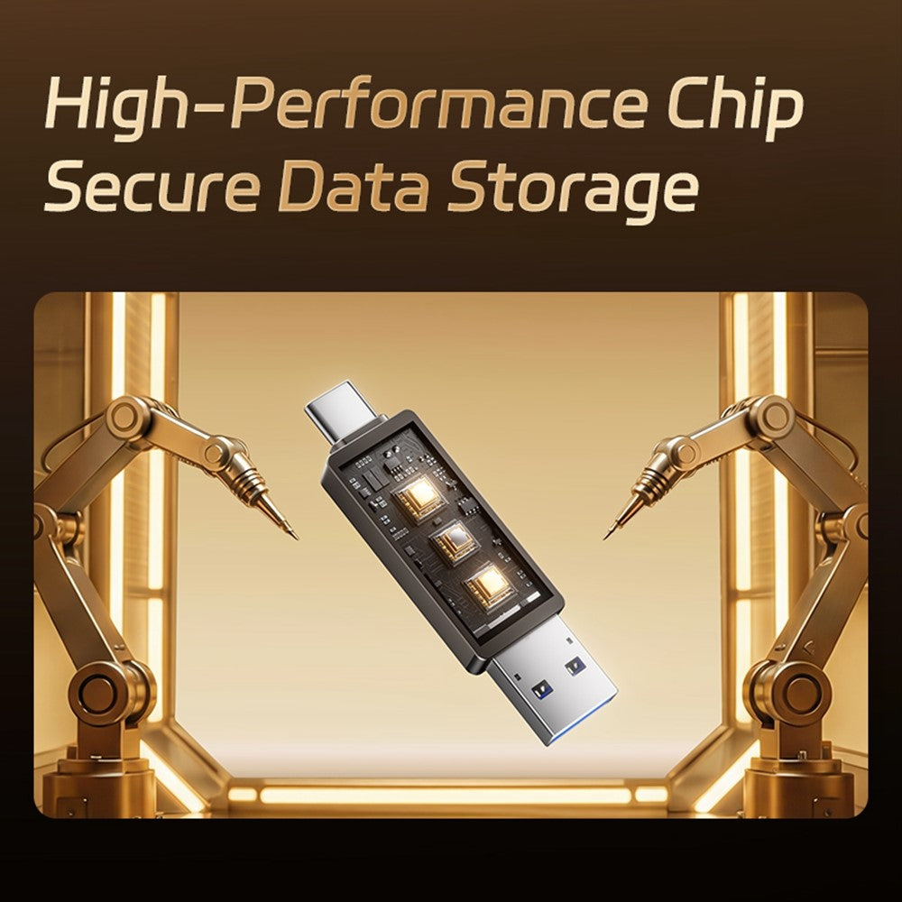 HEYGATE L1 64GB USB Flash Drive Dual Interface USB 3.0 Type-C 100MB  /  s High Speed Memory Stick for Phone PC Laptop