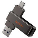 HEYGATE L1 128GB USB Flash Drive Dual Interface USB 3.0 Type-C 100MB / s High Speed Memory Stick for Phone PC Laptop