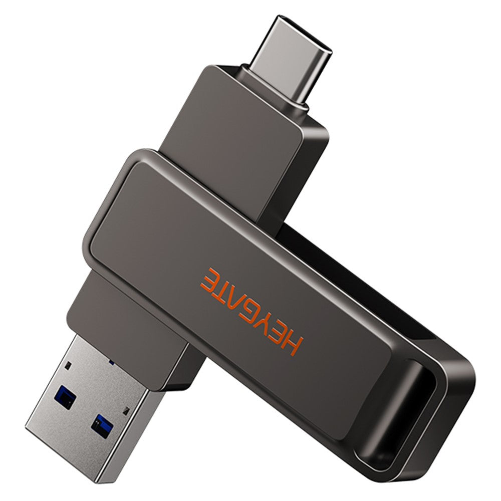 HEYGATE L1 256GB USB Flash Drive Dual Interface USB 3.0 Type-C 100MB / s High Speed Memory Stick for Phone PC Laptop