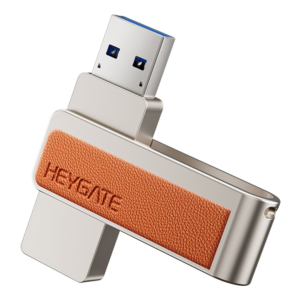 HEYGATE U1 32GB USB 3.2 Flash Drive 150MB / s High Speed Metal Rotating Design Memory Stick U Disk for PC Printer Projector