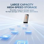 HEYGATE TU10 8GB USB Flash Drive Mini Pendrive Aluminum Alloy USB 2.0 Memory Stick Plug and Play