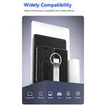 EAGET U9H 128GB USB2.0 Flash Drive Zinc Alloy U Disk with Metal Keyring for Home Office Backup