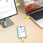 EAGET CF50 64GB Dual-Port Flash Drive Sliding Design USB 3.2 Type-A + Type-C High Speed Memory Stick