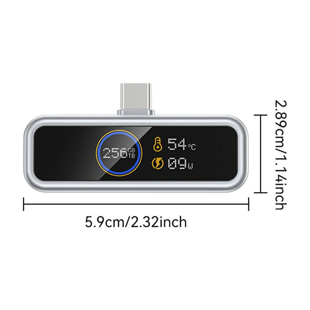 EAGET I30PRO 128GB Type-C USB-nøgle LCD-skærm Hukommelsesstick PD 20W Hurtigopladning