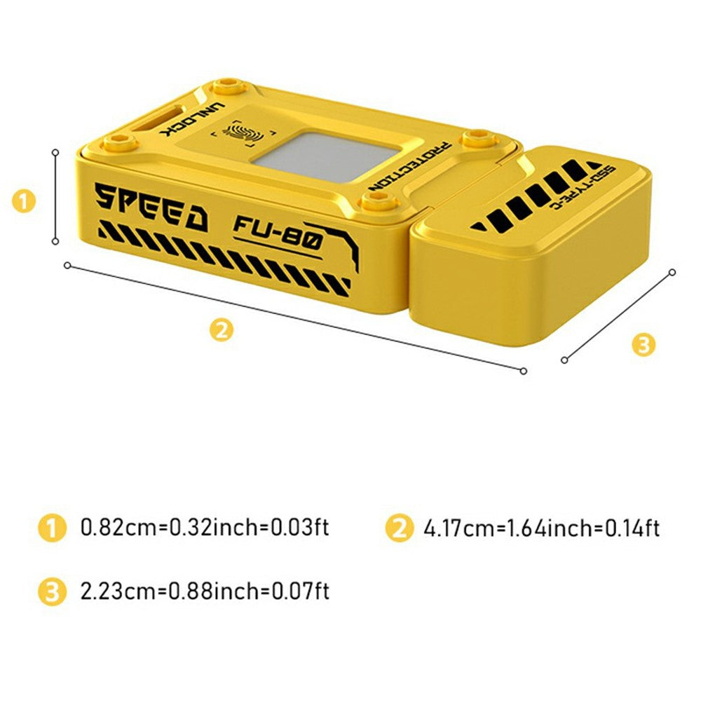 EAGET FU80 128GB Type-C Flash Drive Zinc Alloy Fingerprint Encryption 256-bit AES Portable U Disk