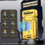 EAGET FU80 128GB Type-C Flash Drive Zinc Alloy Fingerprint Encryption 256-bit AES Portable U Disk