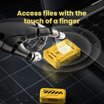 EAGET FU80 256GB Type-C Flash Drive Zinc Alloy Fingerprint Encryption 256-bit AES Portable U Disk