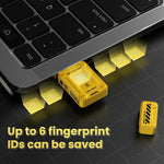 EAGET FU80 256GB Type-C Flash Drive Zinc Alloy Fingerprint Encryption 256-bit AES Portable U Disk