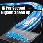 EAGET SU100 1TB USB3.2 Gen2 Type-A + Type-C Dual Interface Solid State USB-flashdrev i zinklegering