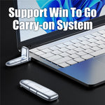 EAGET SU100 1TB USB3.2 Gen2 Type-A + Type-C Dual Interface Solid State USB-flashdrev i zinklegering