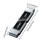 EAGET SU220 512GB Solid State USB Flash Drive 20Gbps USB3.2 Gen2x2 Type-C Dual Interface