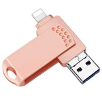 RICHWELL 32GB for iPhone Android 3-in-1 Memory Stick USB 3.0 Flash Drive