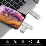 RICHWELL 32GB for iPhone Android 3-in-1 Memory Stick USB 3.0 Flash Drive