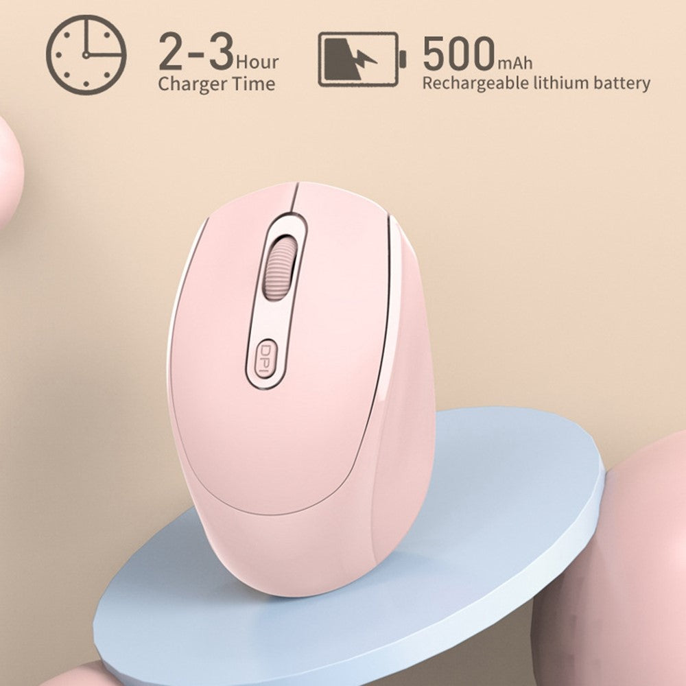 256 Bluetooth-kompatibel 2.4G Trådløs USB-mus Computer Bærbar PC Genopladelig Hjemme-spil Ergonomisk Støjsvag Mus