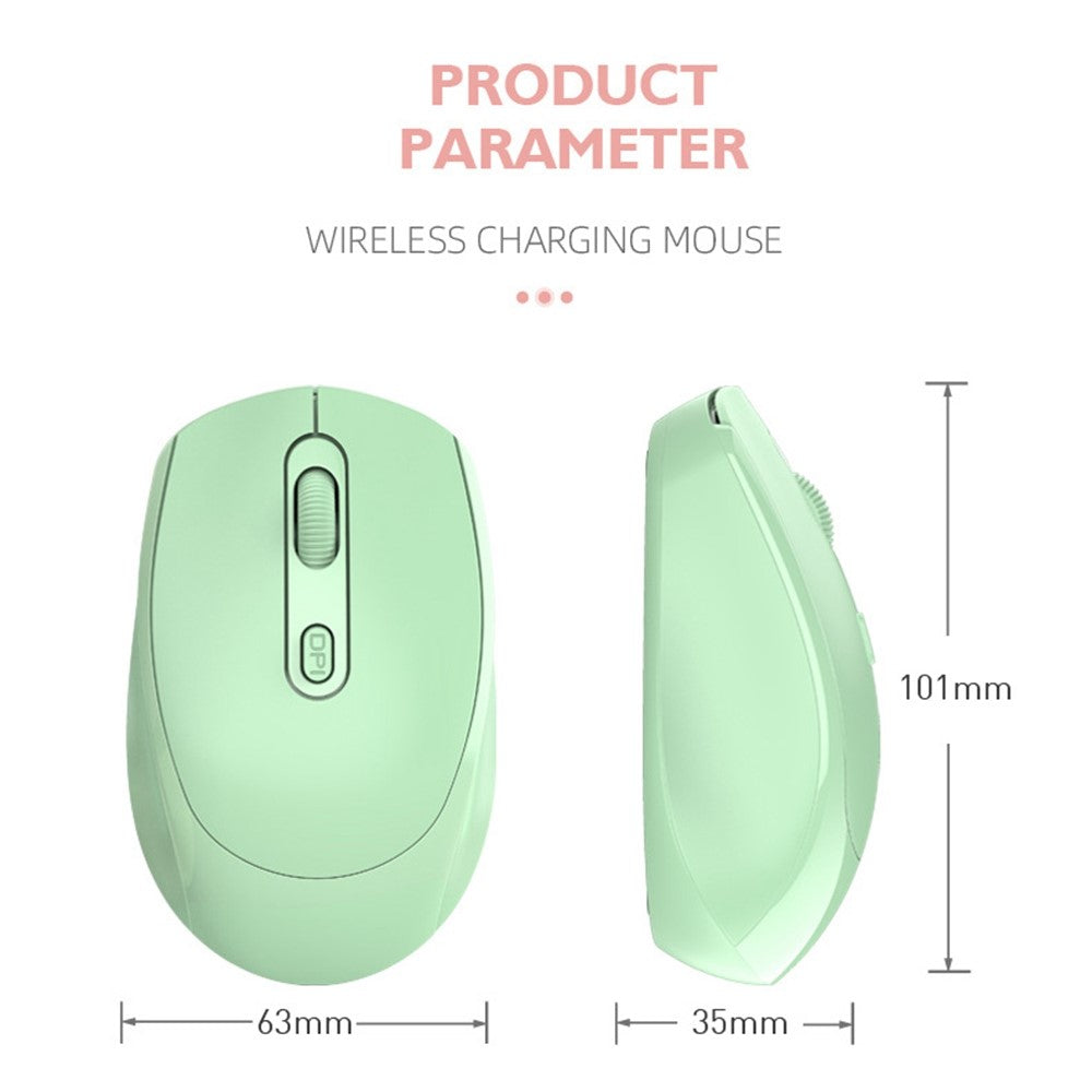 256 Bluetooth-kompatibel 2.4G Trådløs USB-mus Computer Bærbar PC Genopladelig Hjemme-spil Ergonomisk Støjsvag Mus