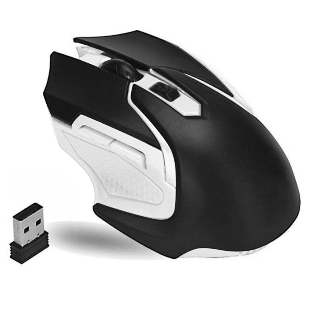 Q46 Wireless Gaming Mouse 1000DPI / 1200DPI / 1600DPI 3-Speed Adjustable Portable Mice Laptops Cordless Mouse for Home, Office