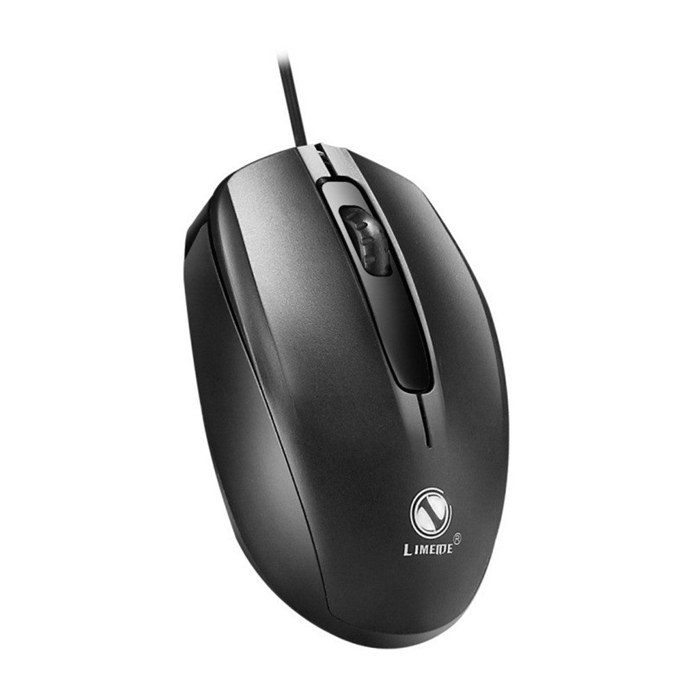 LIMEIDE 303 3D Non-Slip Roller Optical Mouse USB Wired Computer Laptop Working Gaming Mouse