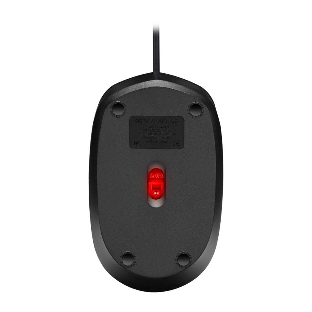 LIMEIDE 303 3D Non-Slip Roller Optical Mouse USB Wired Computer Laptop Working Gaming Mouse