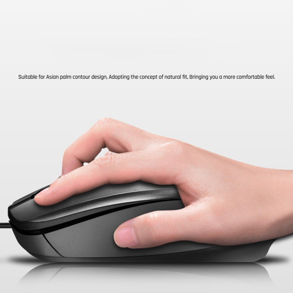 LIMEIDE 303 3D Non-Slip Roller Optical Mouse USB Wired Computer Laptop Working Gaming Mouse