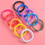 10 Rolls Various Color Kids 3D Printing Materials 5m 1.75mm Diameter Low Temperature PCL Filament for 3D Printing Pen
