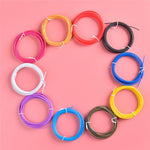 10 Rolls Various Color Kids 3D Printing Materials 5m 1.75mm Diameter Low Temperature PCL Filament for 3D Printing Pen