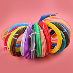 20 Rolls Various Color 5m 1.75mm Diameter Low Temperature 3D Print Pen PCL Filament Kids 3D Printing Materials
