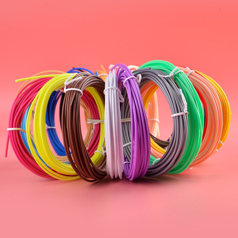 20 Rolls Various Color 5m 1.75mm Diameter Low Temperature 3D Print Pen PCL Filament Kids 3D Printing Materials