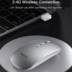 YESIDO KB15 Genopladelig 2.4G Trådløs Fotoelektrisk Mus Mat Stille Computer Laptop Mus