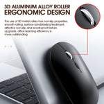 T-WOLF X2 Rechargeable 2.4G+Bluetooth-compatible Wireless Mouse Silent Mouse for Laptop Computer PC, Dual Mode