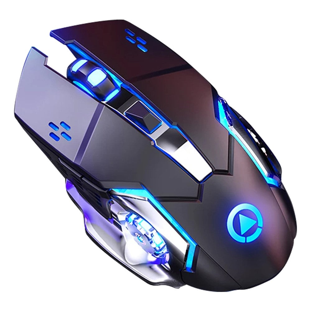 YINDIAO A4 2.4G Wireless Mouse 6 Keys 1600 DPI Mute Gaming Mouse with Lighting Effect