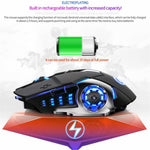 YINDIAO A4 2.4G Wireless Mouse 6 Keys 1600 DPI Mute Gaming Mouse with Lighting Effect