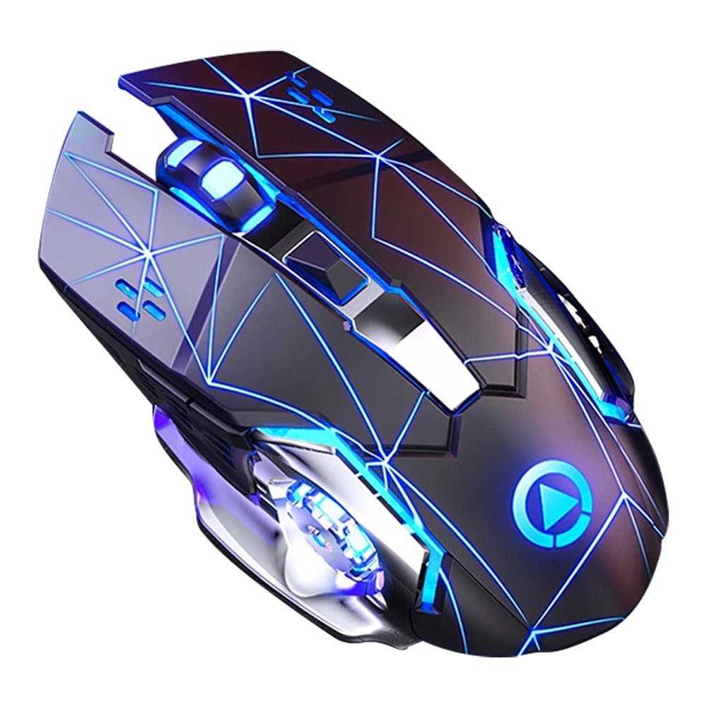 YINDIAO A4 2.4G Wireless Mouse 6 Keys 1600 DPI Mute Gaming Mouse with Lighting Effect