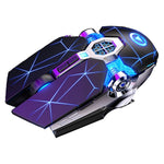 YINDIAO A7 1600 DPI 7 Keys Silent Gaming Mouse 7-color Light 2.4G Wireless Mouse