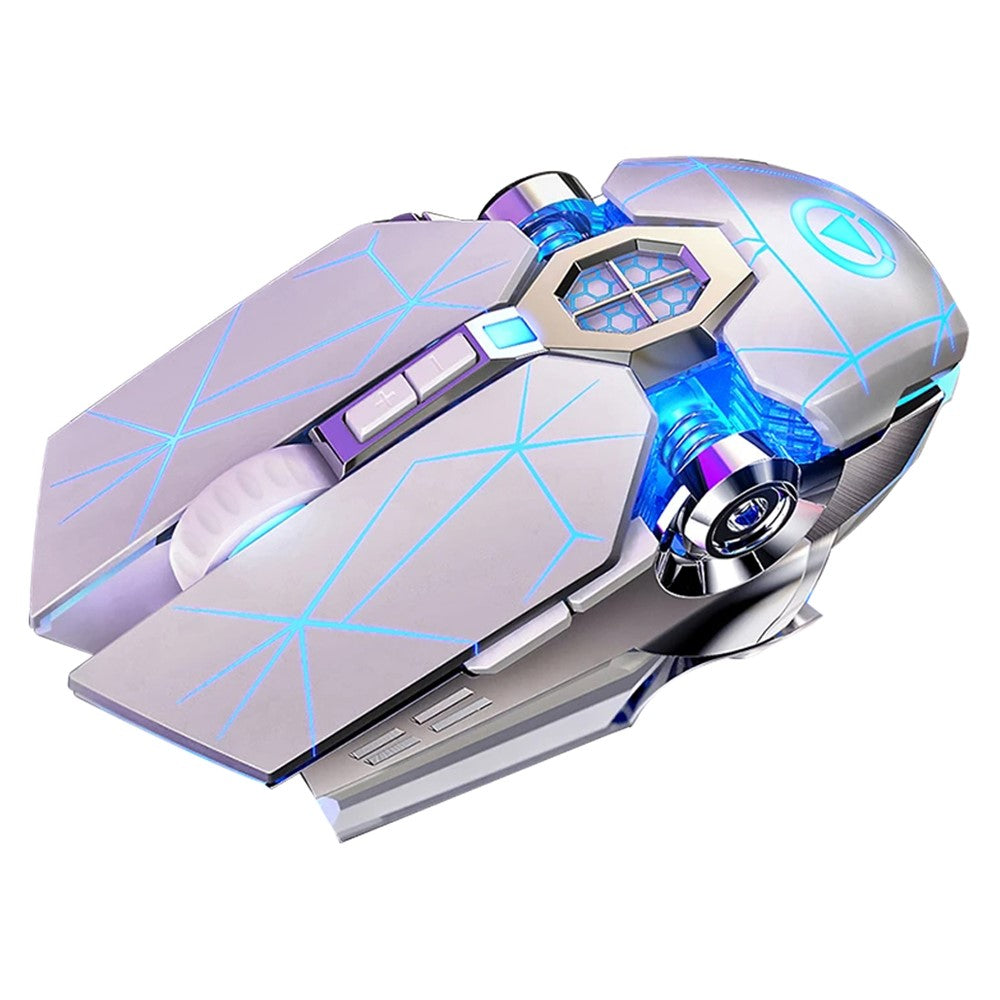 YINDIAO A7 1600 DPI 7 Keys Silent Gaming Mouse 7-color Light 2.4G Wireless Mouse