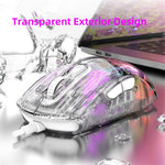 HXSJ X400B Wired Gaming Mouse 6 Adjustable DPI RGB Lighting Transparent Macro Programmable Mouse