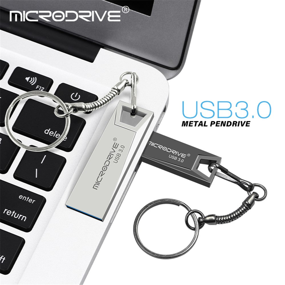 MICRODRIVE 32GB Metal U-disk Højhastigheds Computer Laptop USB 3.0 Flashdrev