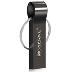 MICRODRIVE 32GB USB 2.0 Flashdrev Bærbart Metal USB-nøgle med Nøglering