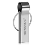MICRODRIVE 32GB USB 2.0 Flashdrev Bærbart Metal USB-nøgle med Nøglering