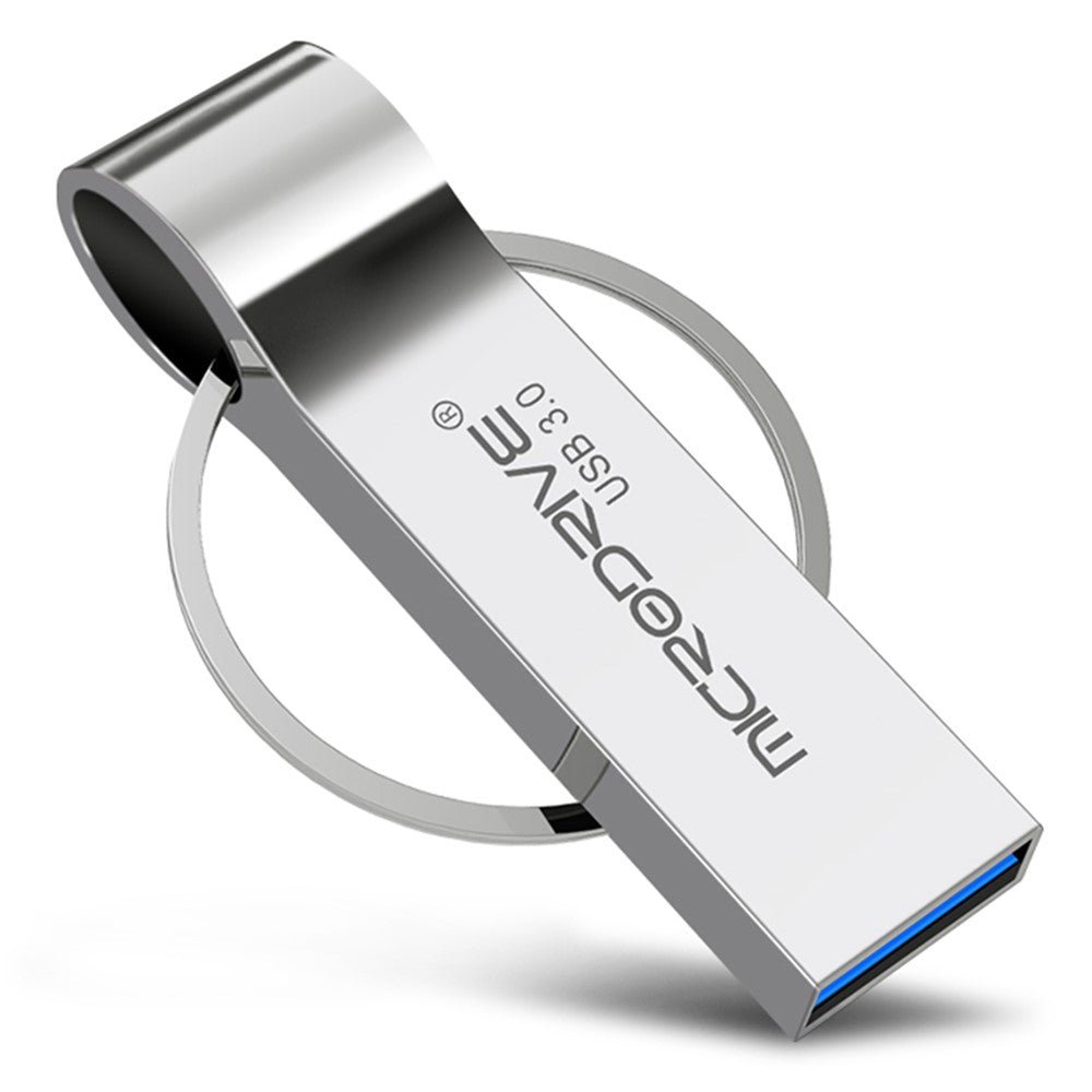 MICRODRIVE 64GB Portable Metal USB 3.0 Flash Drive Thumb Drive with Key Ring