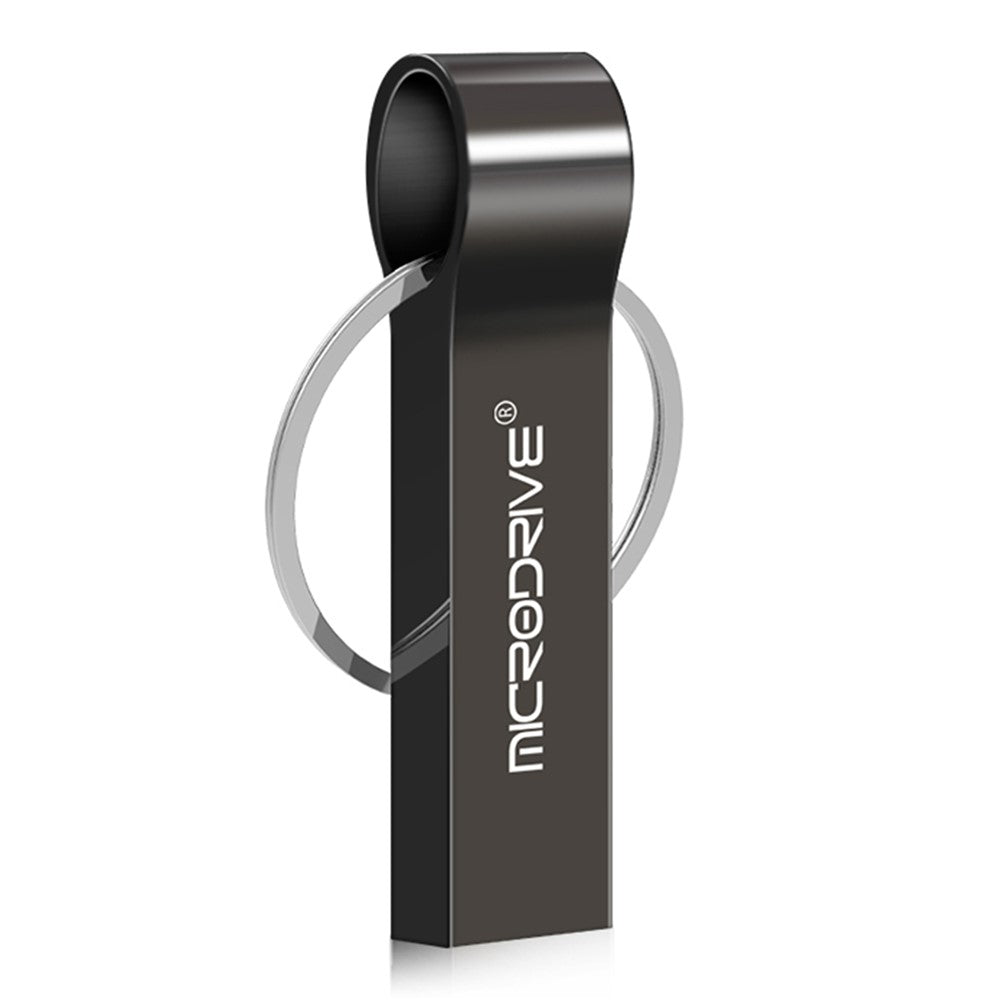 MICRODRIVE 128GB Metal Thumb Memory Stick USB 2.0 Flash Drive with Key Ring