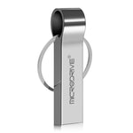 MICRODRIVE 128GB Metal Thumb Memory Stick USB 2.0 Flash Drive with Key Ring