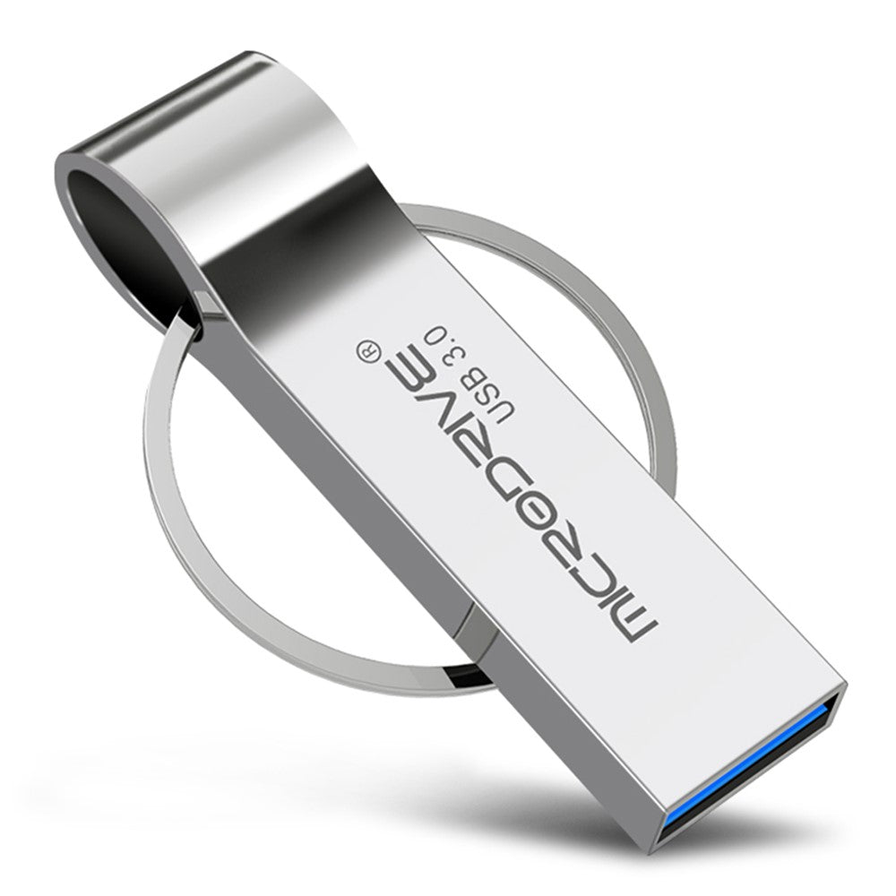 MICRODRIVE 32GB Key Ring Design USB 3.0 Flash Drive Portable Memory Thumb Drive