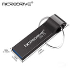 MICRODRIVE 32GB Key Ring Design USB 3.0 Flash Drive Portable Memory Thumb Drive