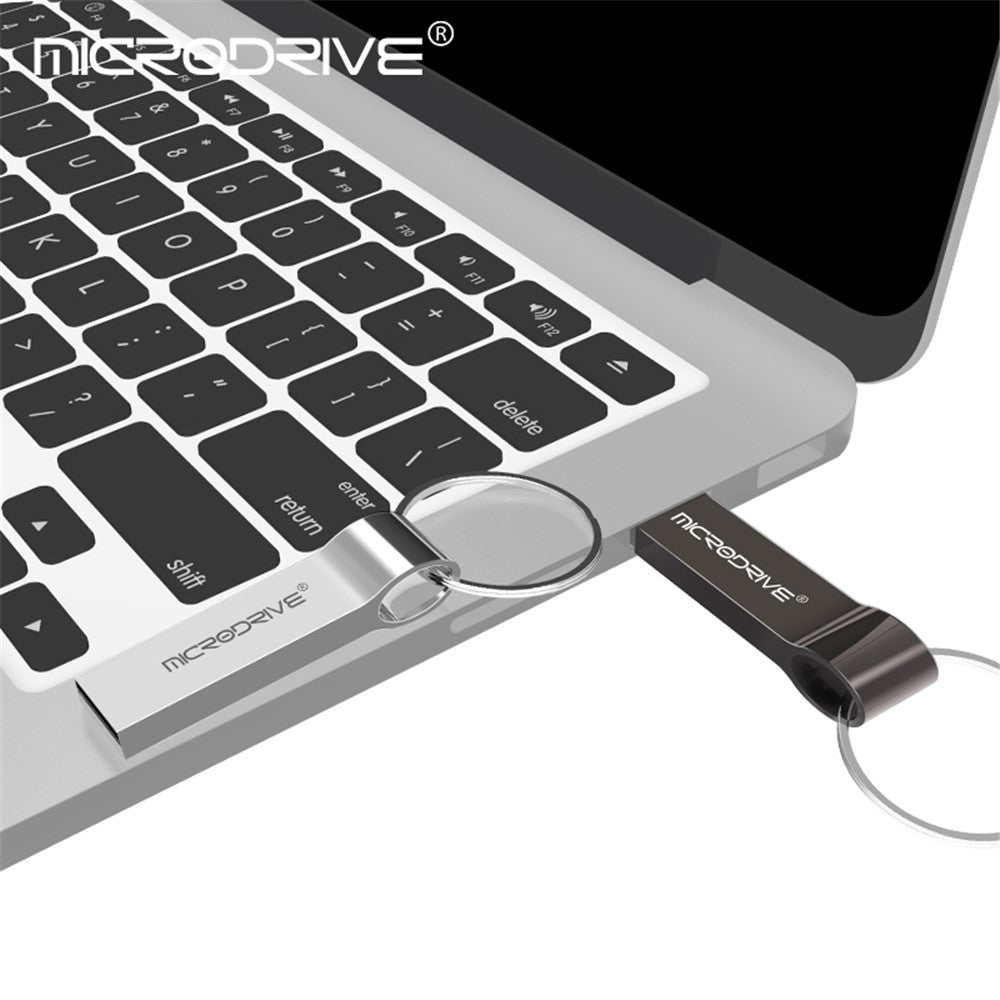MICRODRIVE 8GB Plug and Play USB 2.0 Flash Drive Data Thumb Stick with Key Ring