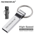 MICRODRIVE 8GB Plug and Play USB 2.0 Flash Drive Data Thumb Stick with Key Ring