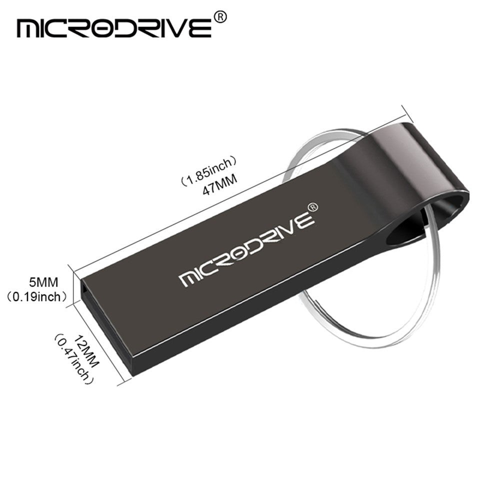 MICRODRIVE 8GB Plug and Play USB 2.0 Flash Drive Data Thumb Stick with Key Ring