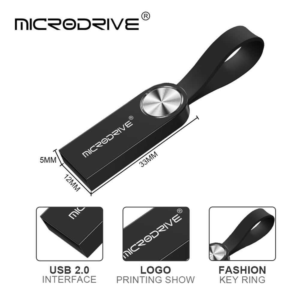 MICRODRIVE 8GB CD Veins Round Decor U-disk Computer Laptop USB Flash Drive