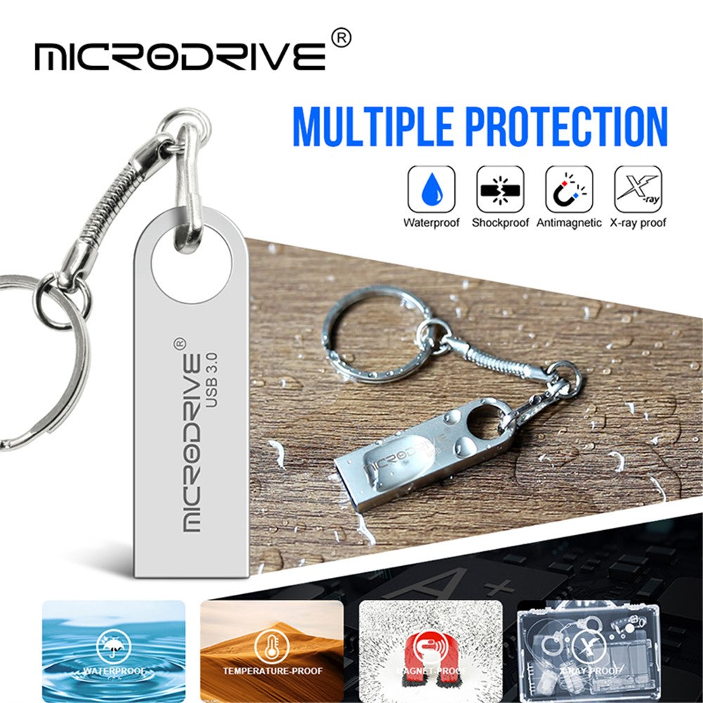 MICRODRIVE E9 128GB Metal U-disk High Speed USB 3.0 Computer Flashdrev