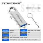 MICRODRIVE E9 128GB Metal U-disk High Speed USB 3.0 Computer Flashdrev